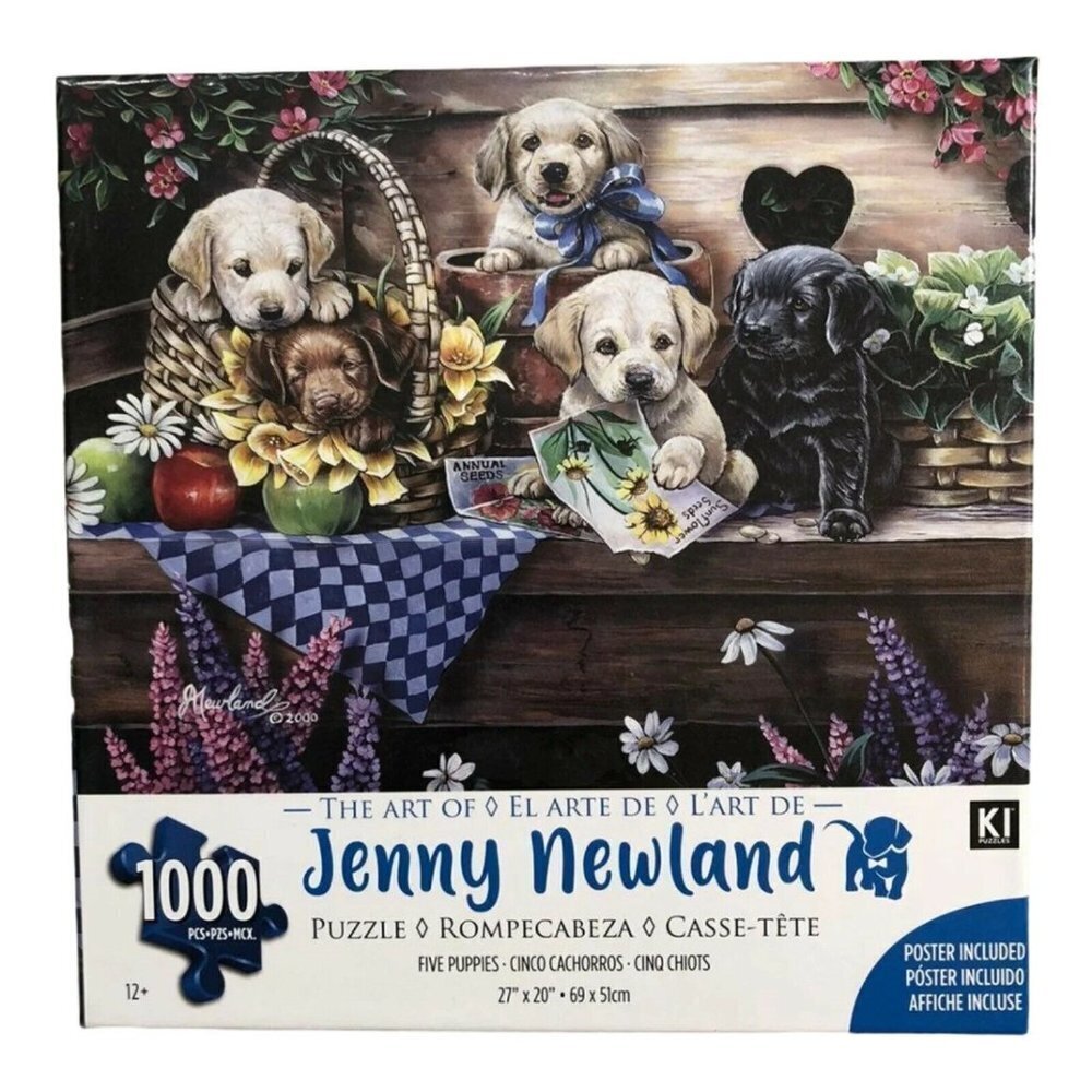 Jenny Newland 1000 Piece Puzzle Jigsaw Labrador Lab Dog Cute Puppy Pet Farm Vet